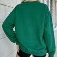 thumbnail image 6 of St. Patrick's Day Sweatshirt for Women Large Clover Graphic Long Sleeve Crewneck Casual Loose Fit Festival Apparel Holiday Gift, 6 of 8
