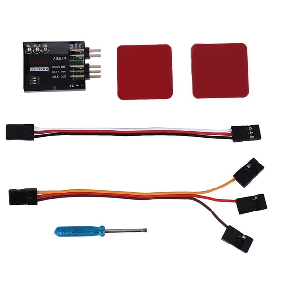 P1-GYRO 3- Flight Controller Stabilizer System Gyro For Fixed Flying Wing Black