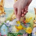 thumbnail image 4 of Happy Easter Bunny Rabbit Jigsaw Puzzles 1000 Pieces Toy Games Educational Gift Home Decor for Adults Kids S0400662, 4 of 4