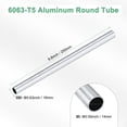 thumbnail image 3 of Tubo redondo de aluminio 6063 de 250 mm, 14 mm ID 16 mm OD, 1 paquete de tubos de aluminio sin costura para manualidades DIY [0.55x0.63x9.8IN], 3 of 7