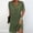 *Army Green, variant on ClodeEU Women's V Neck Short Sleeve Dolman Sleeve Dress with Pleated, Solid Color Casual Midi Dress Army Green,Womens Plus M