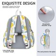 thumbnail image 5 of Lemon Backpack for School,Cute School Bag,Schoolbag with Adjustable Shoulder Straps & Padded Back,13.4"x11"x4.7", 5 of 6