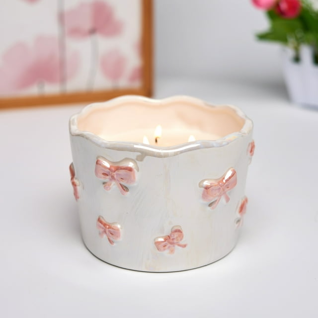 Saint Valentin, BOUGIE NŒUD ROSE