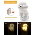 thumbnail image 5 of LED Plug in Night Light for Kids, 3D Cute Puppy Night Light with Dusk to Dawn Sensor, RGB+Soft White 3000K Dog Night Light, Christmas Birthday Gift Nightlight for Kids, Room Decor, 5 of 8