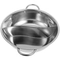 thumbnail image 1 of IFANLANDOR Stainless Steel Divided Hot Pot Yin Yang Nonstick Stockpot Induction Cooker Kitchen Pot 1 Set, 1 of 8