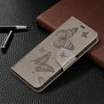 thumbnail image 6 of Galaxy A13 5G Wallet Case,Dteck Magnetic Butterfly Pattern Leather Card Pocket Case Hybrid Rubber Kickstand Cover with Strap for Samsung Galaxy A13 5G 6.5-inch,Gray, 6 of 6