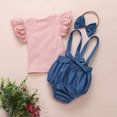 thumbnail image 6 of Sngxgn Girl Clothes Top Pants Sets Cotton little Girl Outfits Sweatsuits Kid Girl's Clothing Set(Blue,90), 6 of 9