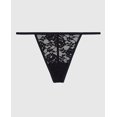 thumbnail image 1 of Lace G-String Panty in Tuxedo Black, 1 of 2