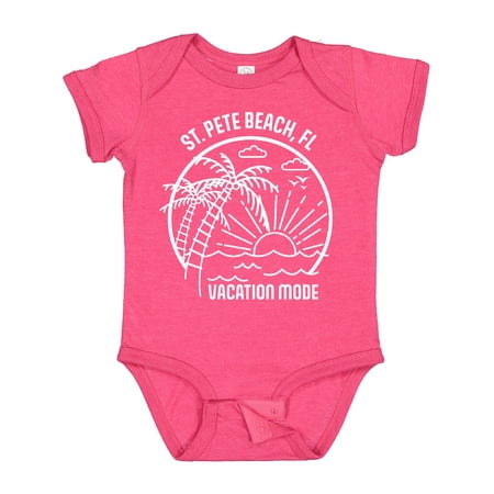 

Inktastic Summer Vacation Mode St. Pete Beach Florida Boys or Girls Baby Bodysuit