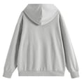 thumbnail image 5 of NinXxx Women's Cow Print Hooded Sweatshirt for Autumn Winter Casual Grey XXL, 5 of 5