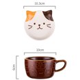 thumbnail image 3 of Taza de Cerámica HappyWare diseño Gato pinto 100131_4, 3 of 3