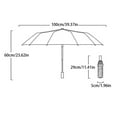 thumbnail image 3 of LHWEN Compact Travel Umbrella Windproof UPF 50+ Portable Folding Umbrella for Rain and Sun Automatic Open Close 42 Inch Canopy for Women and Men and Lightweight for Easy Carrying Variety of Colors, 3 of 7