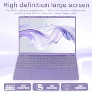 16 FHD Laptop, Intel N5095 Processor, 12GB RAM 512GB SSD, Windows 11,Portable Computer for Work & Student