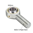 thumbnail image 3 of Unique Bargains POS20 Roulement d'Extrémité de Tige Sphérique Alésage 20 mm Roulement d'Articulation Auto-Lubrifié M20x1.5 Filetage Mâle Main Droite, 3 of 6