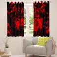 thumbnail image 5 of Erosebridal Gamer Blackout Curtains Gaming Curtains & Drapes Gamer Room Decor,Video Game Console Gaming Window Curtains Red Black Tie Dye Window Treatments 2 Panels 38"Wx45"L, 5 of 6