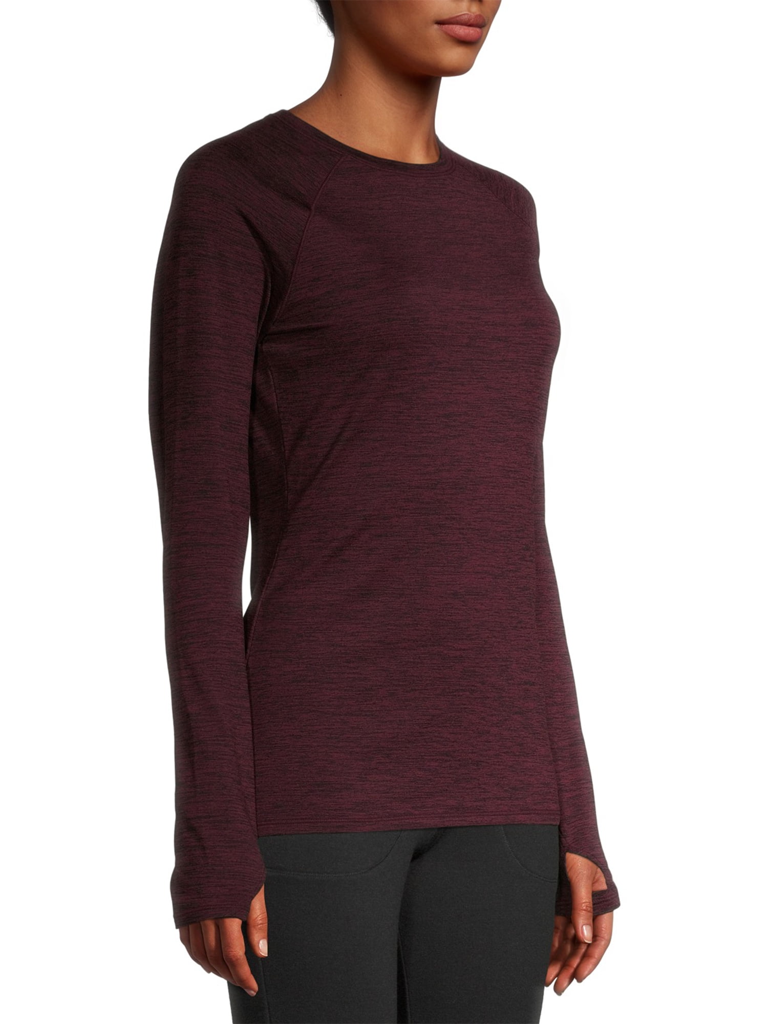 ClimateRight by Cuddl Duds Women's Warm Plush Warmth Crew Neck Base Layer Top, Sizes XS to 4X