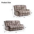 thumbnail image 4 of Bonzy Home Manual Recliner Sofa Living Room Furniture Set Adjustable Backrest, Manual Recliner Chair, Manual Loveseat and 3 Seat Recliner Sofa Couch Set for Living Room, 4 of 6