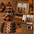 thumbnail image 2 of DIY Halloween Quilted Fabric Tree Kit, Ghost Moonlight DIY Tree Patchwork Kit, Quilted Layered Craft Kit for Halloween Harvest Festival Table Decor, 2 of 3