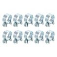 thumbnail image 1 of Unique Bargains 10Pack Mini Fuel Line Pipe Hose Clamp Clip, Adjustable 16-18mm, Zinc Plated, 1 of 5