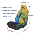 thumbnail image 3 of Wukai Peacocks Full Set Car Seat Covers with Soft Padding Universal Auto Front Seats Protector and Cushion Mat, 3 of 5