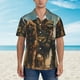 thumbnail image 2 of Balery desert Man Shepherd Dog Camisas hawaianas de manga corta para hombre, camisas playeras de corte holgado, camisas de vacaciones con botones,Medium, 2 of 7