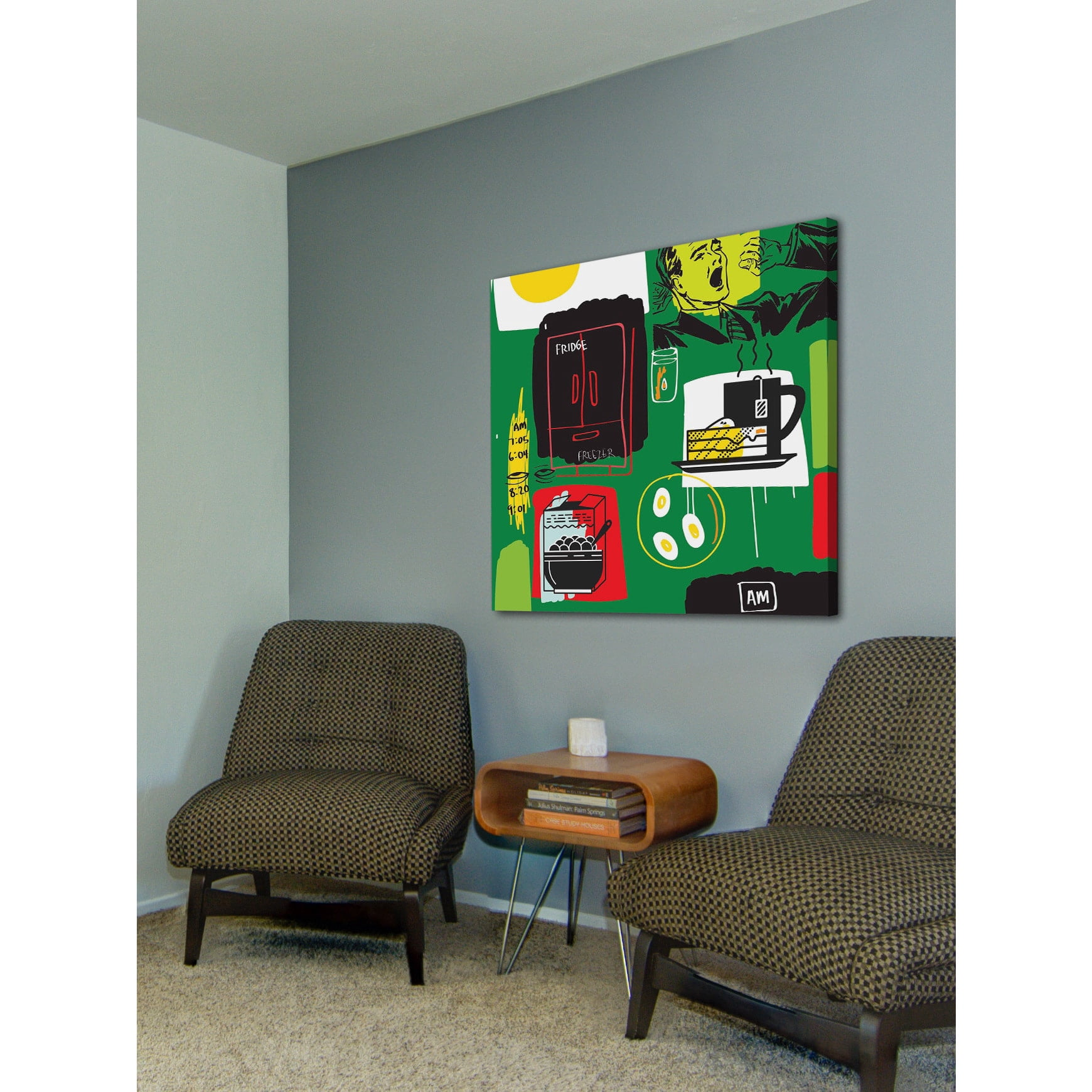 Marmont Hill "Breakfast" by Josh Ruggs Painting Print on Wrapped Canvas