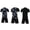 Black-3, variant on WhouRiu Boys Girls Athletic Outfits Short Sleeve Tees Shorts Set Kids Unisex Summer Training Clothes