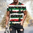 thumbnail image 1 of Tops para hombre, blusas y camisas de manga corta con cuello redondo para hombre, jersey informal con cuello redondo estampado para hombre, pantalones cortos deportivos para fitness, blusa de poliéste, 1 of 5