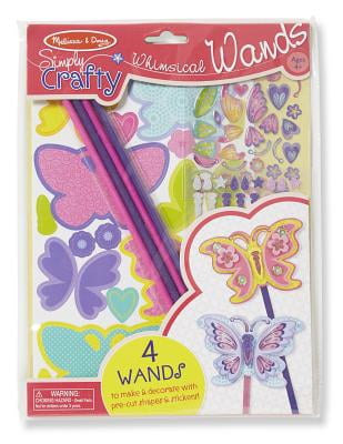 Pre-Cut Shapes Melissa & Doug Simply Crafty Whimsical Wands Kit With Stickers Foam Sticky Tabs