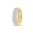thumbnail image 3 of 14kt Yellow Gold Mens Round Diamond Pave Band Ring 2-7/8 Cttw, 3 of 4