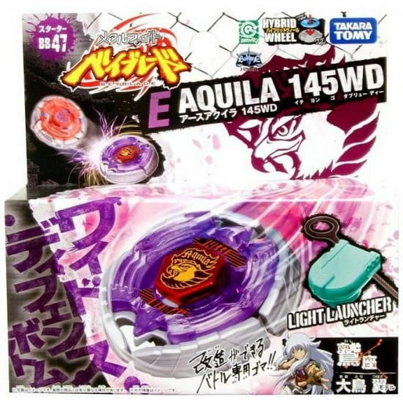 Takara Tomy Beyblade Metal Fusion Earth Eagle 145WD Starter Set, Multicolor