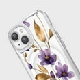 thumbnail image 4 of iPhone 15 Clear Design Case - Purple Wildflower, 4 of 5