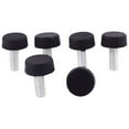 thumbnail image 3 of Uxcell 6mm Thread Plastic Screw-On Type Furniture Glide Leveling Foot Black 6 Pack, 3 of 5