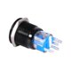 thumbnail image 3 of Interruptor plano de botón pulsador con pestillo autoblocante impermeable negro de 19 mm 12-24 V ON/OFF LED azul, 3 of 5