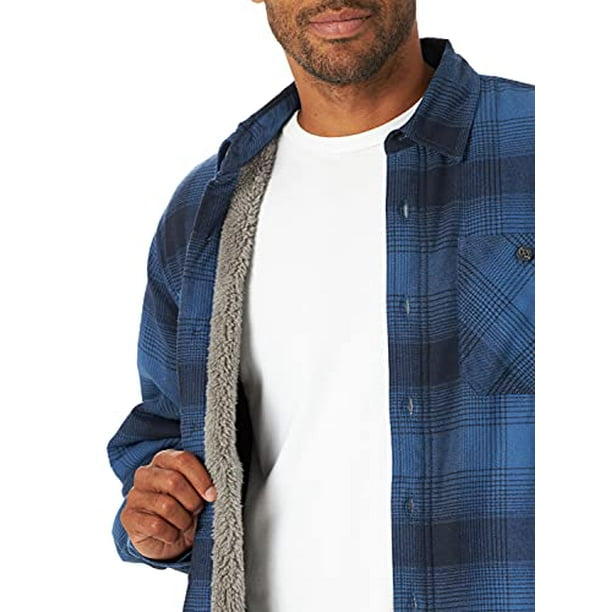 Wrangler Mens Authentics Flannel Shirt Blue Size M