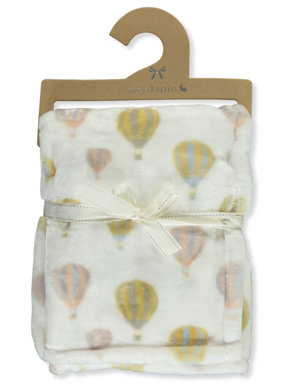 Mon Lapin Velvet Hot Air Balloon Baby Blanket