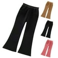 thumbnail image 5 of JLMSPLWG Girls Corduroy Flare Pants Toddler Girl Ribbed Flared Pants Kids School Leggings Bell Bottoms Baby Girl Summer Fall Trousers with Pockets, 5 of 5