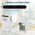 thumbnail image 3 of Portable Air Conditioner with Remote Control, 8000 BTU for Rooms Up to 350 Sq. Ft. 3-In-1 Quiet AC, Dehumidifier, and Fan Comes with Window Installation Kit, 24-Hour Timer, and Sleep Mode, 3 of 7