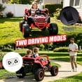 thumbnail image 4 of Xuanlur 24V Ride on Toys for Big Kids, 2 Seater Electric Car w/Parents Remote Control, 4 Wheel Suspension, Max 8MPH, Slow Start, 2X200W Motors, Bluetooth, Music, LED, Ride on UTV for Ages 3-6, Red, 4 of 7