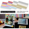 thumbnail image 3 of Photo Album or DIY Scrapbook (10x10 inch 50 Pages Double Sided), Vintage Leather Cover Three-Ring Binder Picture Booth Albums with 9 Colors 408pcs Self Adhesive Photos Corners for Memory Keep, 3 of 4