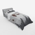 thumbnail image 3 of Ambesonne Adventure Bedding Set 4 Pcs, Inspirational Vintage, Queen, Umber Grey White, 3 of 3