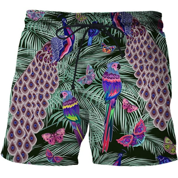 Tiger Leopard Graphic Beach Shorts Pants Men 3D Printing Surfing Board Shorts Summer Hawaii Swimsuit Swim Trunks Cool Ice Shorts Fivean unisex