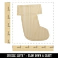 thumbnail image 2 of Christmas Xmas Stocking Doodle Wood Shape Unfinished Piece Cutout Craft DIY Projects - 4.70 Inch Size - 1/8 Inch Thick, 2 of 7