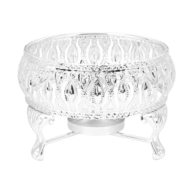 Calentador de de aleación de zinc con soporte para Accesorios de té Calentador de de té de europeo , Plata perfecl Calentador de tetera