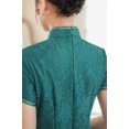 thumbnail image 5 of HaBrat High Split Women's Long Cheongsam Dress Short Sleeve Mandarin Lace Chinese Qipao, 5 of 9