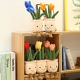 thumbnail image 4 of 35 cm realista tulipán plantas suculentas peluche decoración juguete decoración suave muñeca de peluche maceta flores almohada para niños niñas regalo, 4 of 7