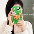 thumbnail image 2 of Funda de teléfono personalizada y duradera de silicona, color negro, Hello Kt Kitty Cat Croc, para iPhone 14, 13, 12, 11, X, XR, XS Pro Max Mini Plus, 2 of 4