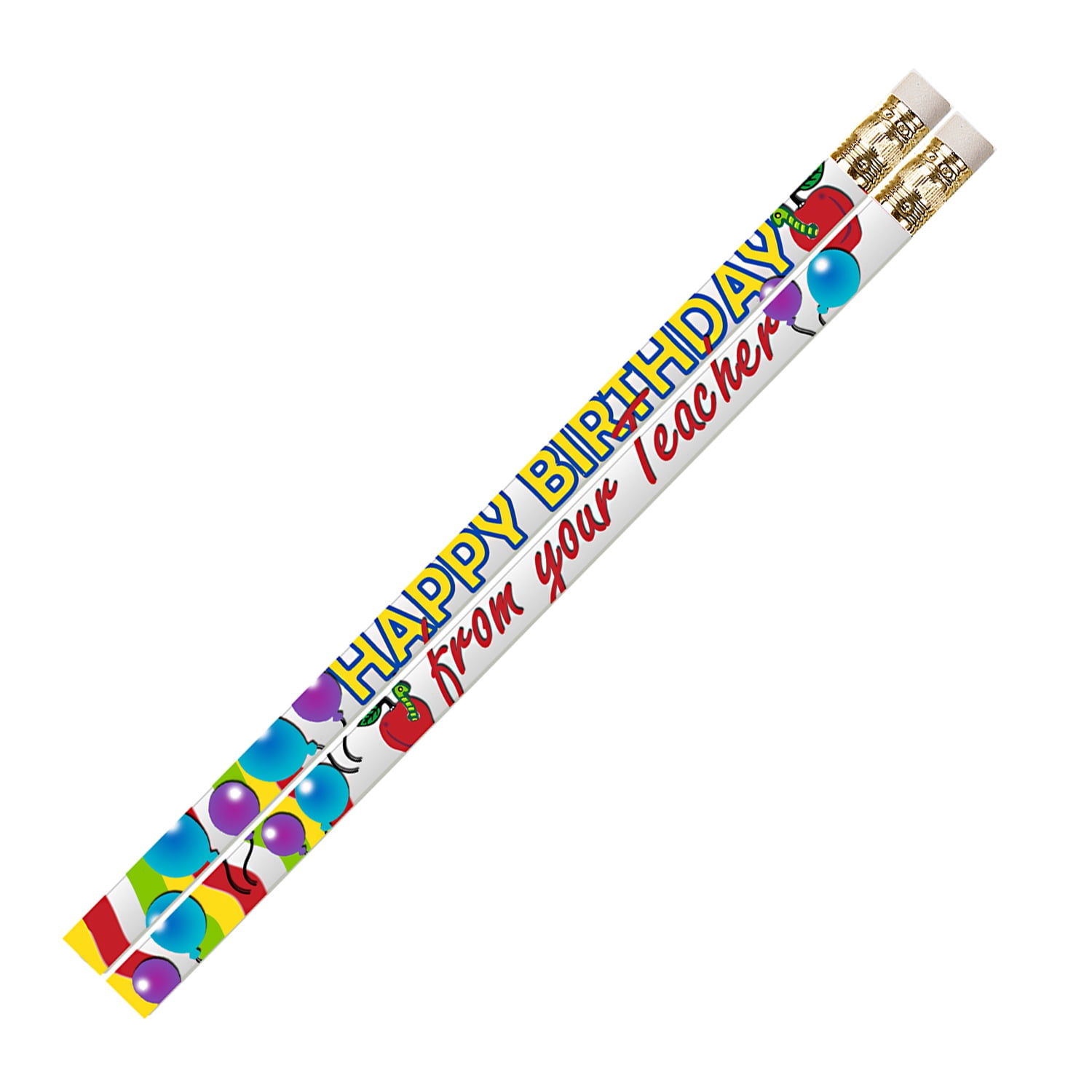 Musgrave Pencil Company Happy Birthday From Your Teacher Motivational Pencil, Pack of 144