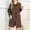 Coffee, variant on JUSLIO Womens Coats Fashion Long Sleeve Turn-Down Collar Cardigan Tops Winter Solid Outerwear Coats Green L