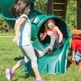 thumbnail image 6 of Swing-N-Slide Tremont Tower Wooden Complete Backyard Swing Set with Tube Slide, Wave Slide, Wood Roof, Climbing Wall, and Swings, 6 of 8